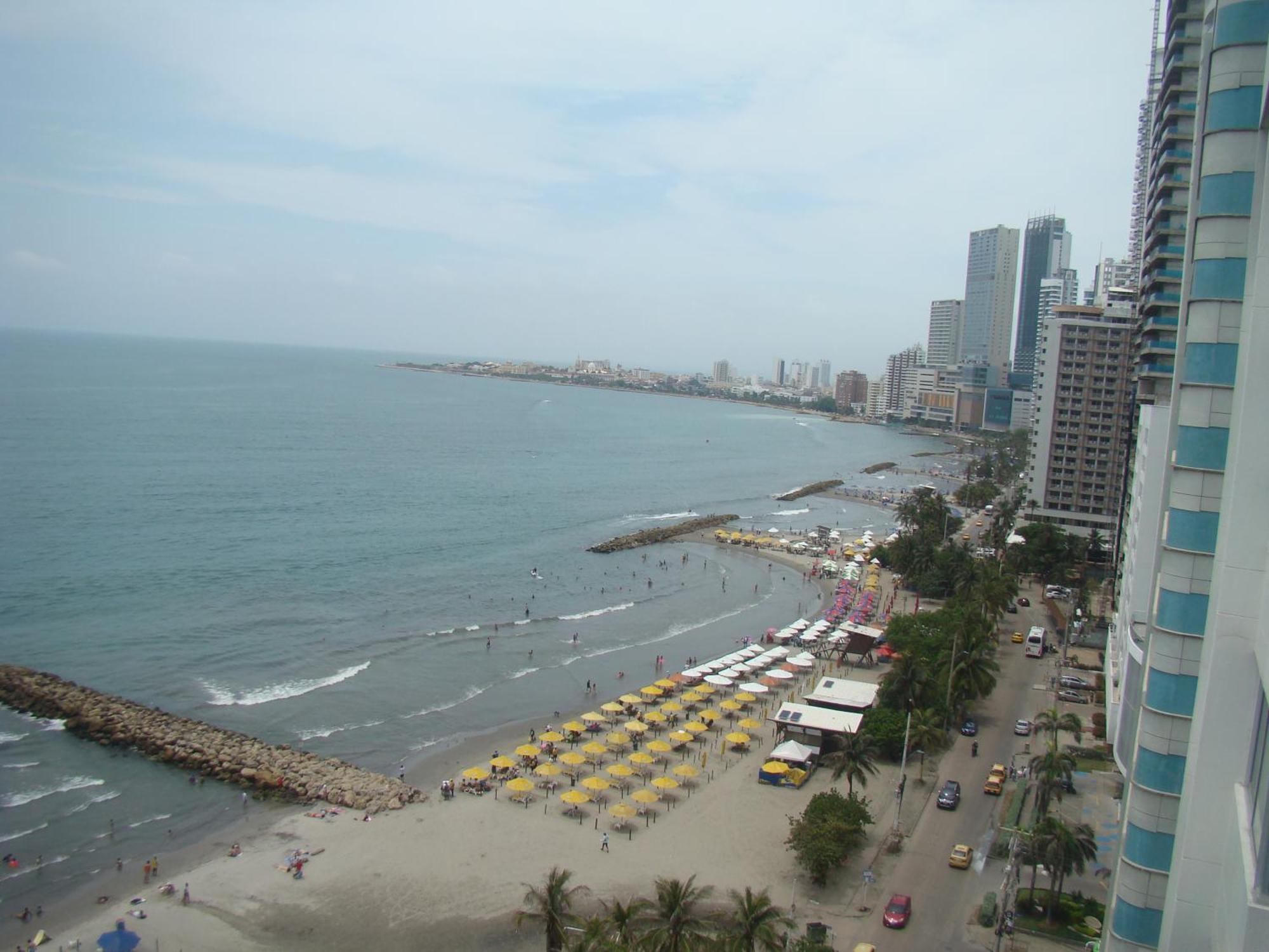 Apartamento , Vista A La Ciudad Antigua Y Playa Cartagena Esterno foto